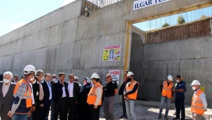 AK parti heyeti, ılgar tüneli çalışmalarını inceledi