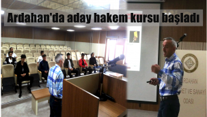 Ardahan'da aday hakem kursu başladı
