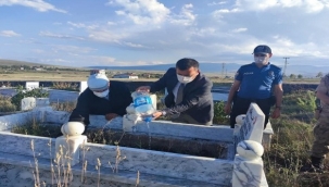 Kaymakam Bayram'dan şehit ailelerine ziyaret