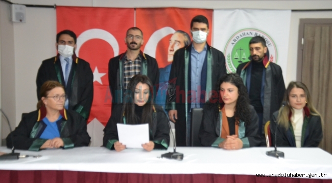Avukatlar kadına şiddet için açıklama yaptı