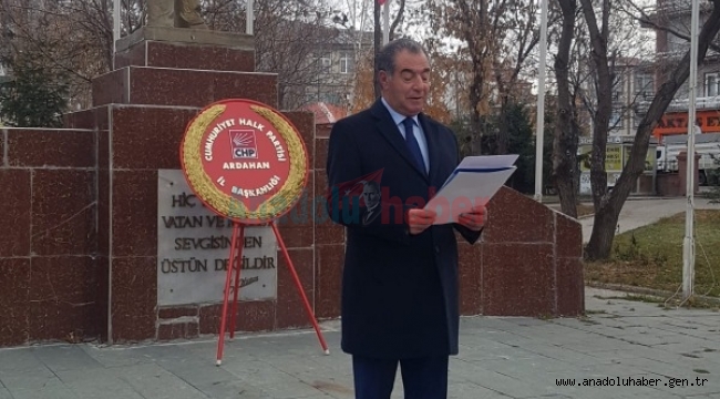 CHP'den Ulu Önder için anma Töreni.