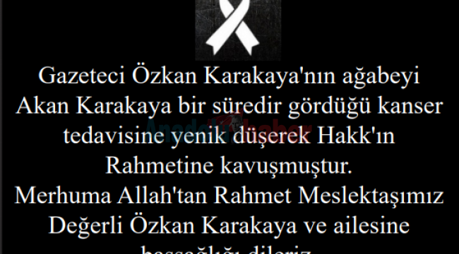 Vefat ve Başsağlığı