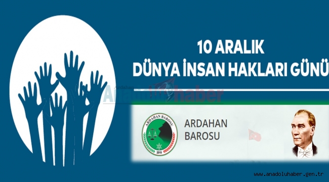 ARDAHAN BAROSUNDAN 10 ARALIK DÜNYA İNSAN HAKLARI GÜNÜ BASIN AÇIKLAMASI