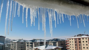 Ardahan eksi 18,7 dereceyle buz kesti