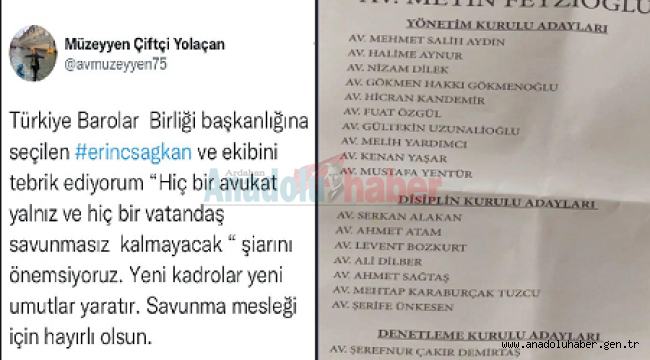 ESKİ BARO BAŞKANINDAN YENİ BAROYA ALİYEVLİ GÖNDERME!