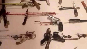 Evden cephanelik çıktı