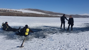 -20’de Donmuş göle daldılar !