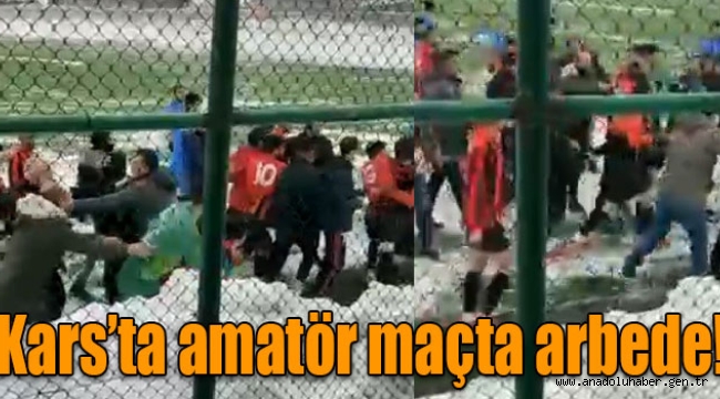 Amatör maçta arbede yaşandı!
