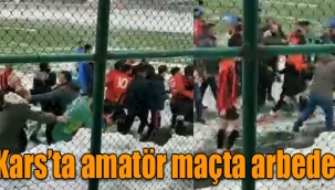 Amatör maçta arbede yaşandı!