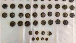 Antik Yunan dönemine ait 50 adet sikke ele geçirildi