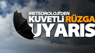 Kuvvetli rüzgar uyarısı !