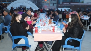 BELEDİYENİN İFTAR YEMEĞİNE YOĞUN İLGİ