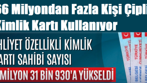 Ehliyet Özellikli Kimlik Kartı Sahibi Sayısı 3 Milyon 31 Bin 930'a Yükseldi