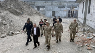 Ardahan Valisi Öner, yapımı devam eden kamu inşaatlarını inceledi