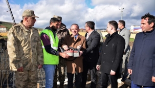 Damal İlçe Emniyet Amirliği Polis Lojmanının Temeli Atıldı