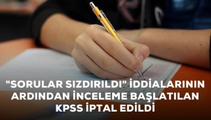 KPSS iptal edildi!