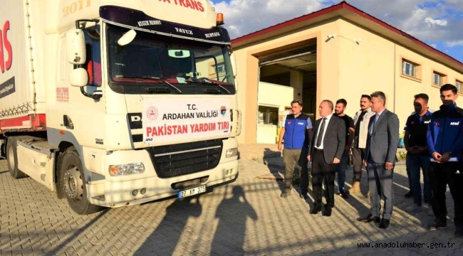Ardahan'dan Pakistan'a yardım