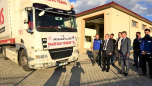 Ardahan'dan Pakistan'a yardım