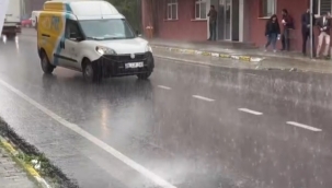 Ardahan kent merkezinde etkili sağanak