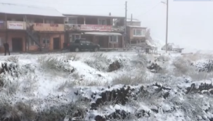Dağlar beyaza büründü