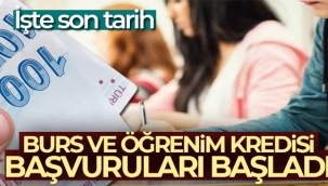 Burs ve öğrenim kredisi başvuruları başladı