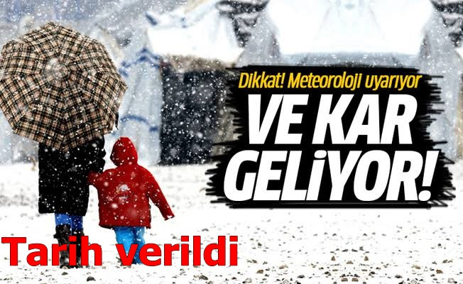 Eldivenlerinizi çıkarın kar geliyor!