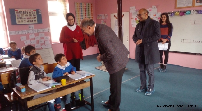 İl Milli Eğitim Müdürü Bulut, köy okullarını ziyaret etti