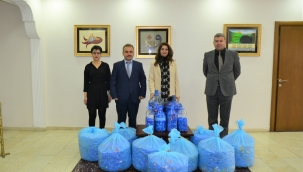 “Sıfır Atık” projesine plastik kapak desteği