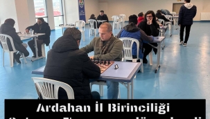 Ardahan İl Birinciliği Satranç Turnuvası düzenlendi