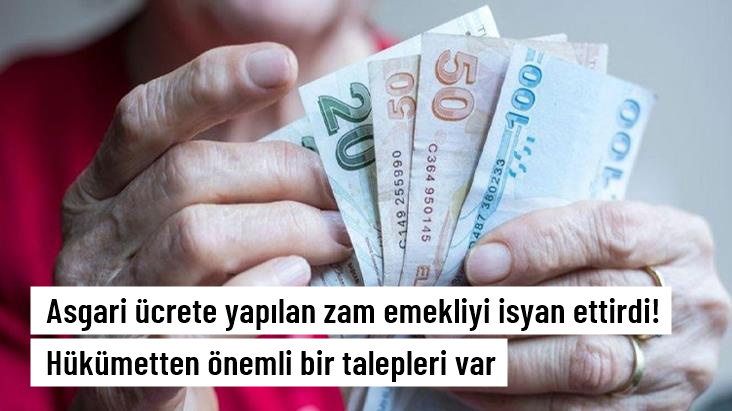 Asgari ücrete yapılan zam emekliyi isyan ettirdi!