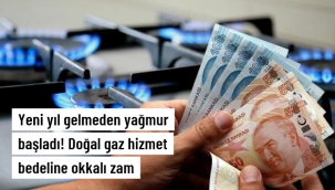 Doğal gaz hizmet bedellerine yüzde 84 zam.!