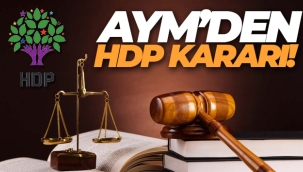 AYM'den HDP kararı!
