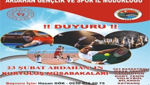 Turnuvalara başvurular başladı