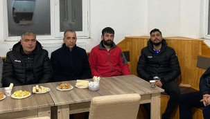 Başkan Topçu, Kars36spor Başkanına taziye ziyaretinde bulundu