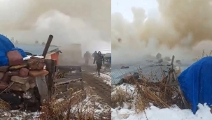 Ardahan'da ahşap ev yandı