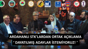 ARDAHANLI STK'LARDAN ORTAK AÇIKLAMA