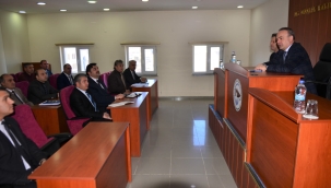 İl Özel İdaresi çalışmaları değerlendirme toplantısı gerçekleştirildi