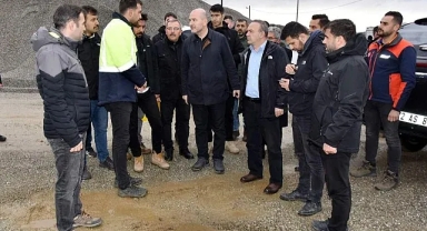 VALİ ÖNER, BAKAN SOYLU İLE DEPREM BÖLGESİNDE