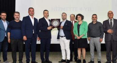Bozkurt’a teşekkür plaketi