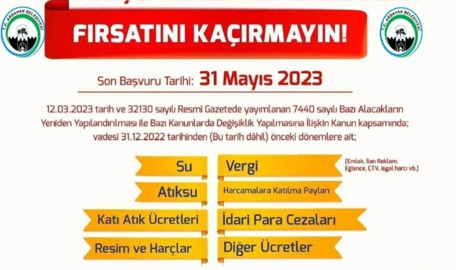 Su Borçlarını yapılandırma fırsatı
