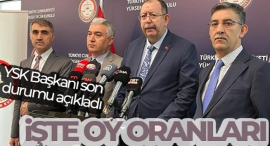 YSK Başkanı son durumu açıkladı