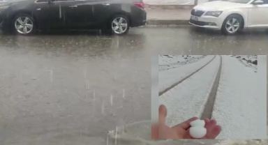 Ardahan'da sağanak ve dolu etkisini arttırıyor