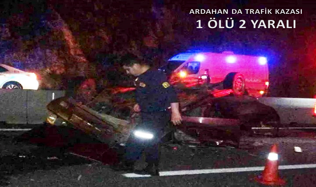 Ardahan'da Trafik Kazası: 1 Ölü 2 Yaralı