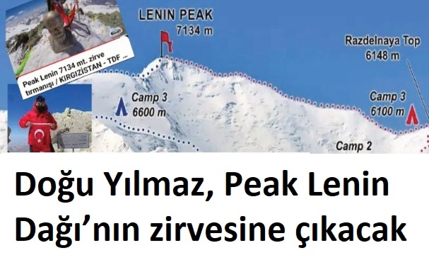 Doğu Yılmaz, Peak Lenin Dağı'nın zirvesine çıkacak