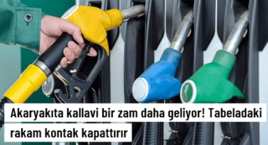 Bir kallavi zam da benzine geliyor!