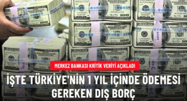 Dış borçların toplamı 206,2 milyar dolar oldu