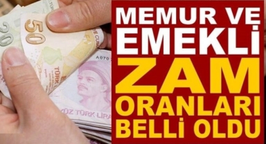 Memur ve memur emeklilerinin zam oranı belli oldu