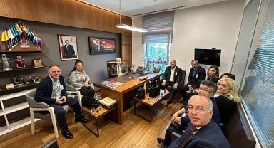 Başkan Aktaş ve yönetiminden Vekil Koç'a ziyaret