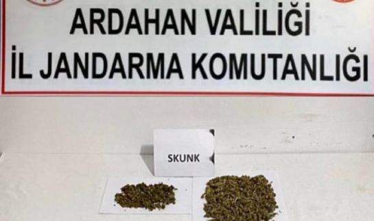 Ardahan'da uyuşturucu operasyonu