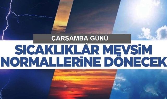 Çarşamba günü hava sıcaklıkları yükselişe geçiyor